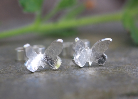 butterfly stud earrings