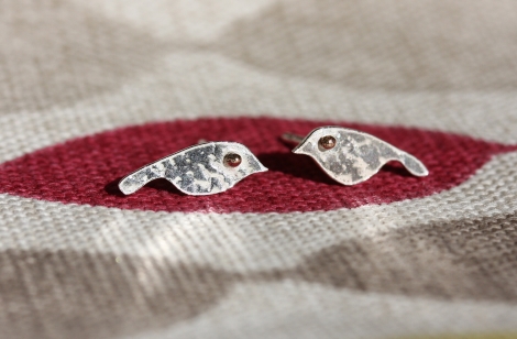 love bird stud earrings