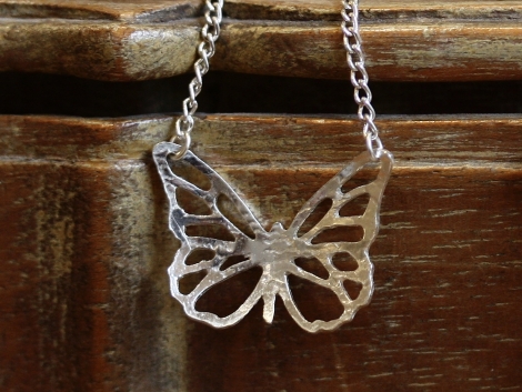 small butterfly necklace