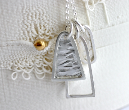 trio of charm necklace - arch